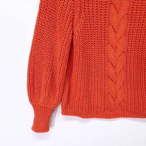 La Maille Sezane Paris Jazz Jumper Sweater XS Cable Shaker Fisherman Made Italy - Picture 11 of 13